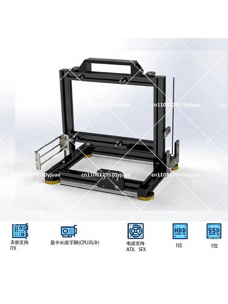 Aluminum Open Frame Test Bench Water Cooling - Aluminiowa rama stojaka testowego PC typu